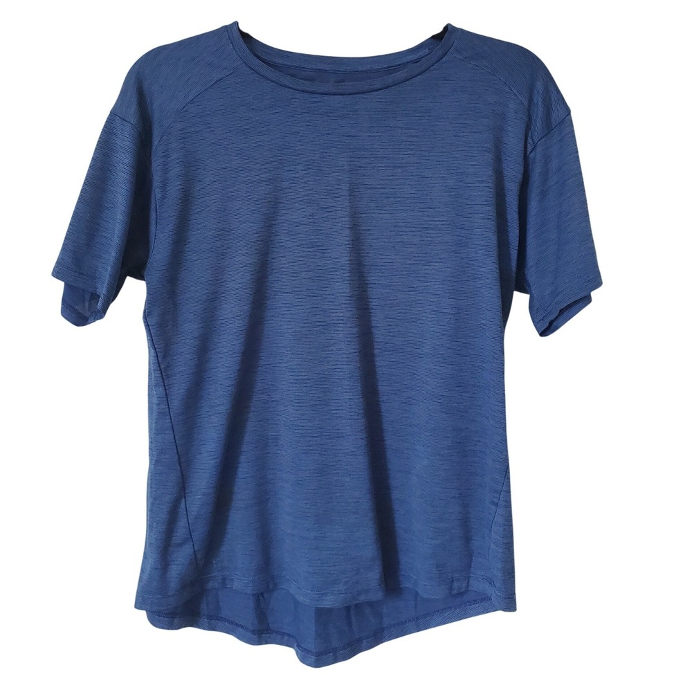 REI‎ Co-op Womens Blue Active Short Sleeve Top Medium Performance Hiking